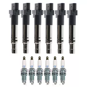 Bosch 6 Ignition Coil NGK 6 Laser Iridium Spark Plug Kit For A3 Quattro Eos V6 - Picture 1 of 1
