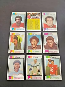 1973 TOPPS FOOTBALL YOU PICK FINISH OR UPGRADE YOUR SET HIGHER GRADE SET BREAK - Picture 1 of 457