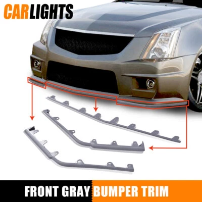 Front Bumper Trim Molding Kit Gray J New Fit For 2009-2015 Cadillac CTS V Model - Изображение 1 из 4