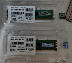 4x HP 647647-071 647893-B21 4GB 1RX4 PC3L-10600R Server Memory Modules - NEW! - Picture 1 of 2