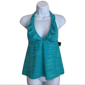 Top de baño Tankini Babydoll azul talla pequeña Mossimo Supply Co. para mujer nuevo con etiquetas - Imagen 1 de 6
