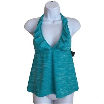 Top de natación Tankini Babydoll azul talla pequeña Mossimo Supply Co. para mujer nuevo con etiquetas Foto 1 de 4