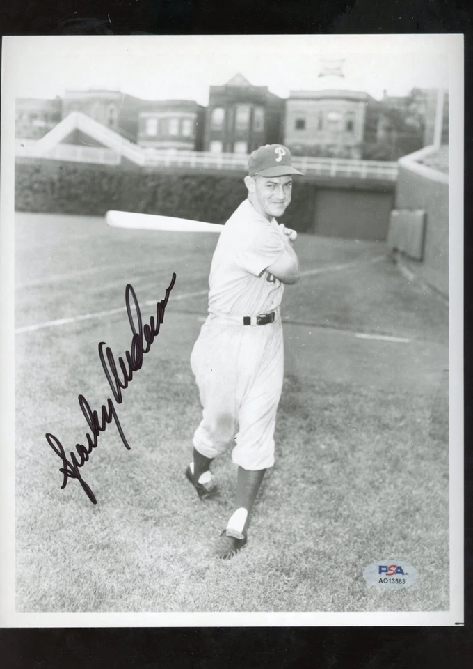 Sparky Anderson 8x10 Phillies HOF Autographed Photo PSA Authentic - Image 1 of 1