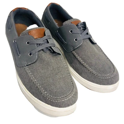 Sapatos de barco masculinos Sonoma cinza tamanho 6 - Sapatos de espuma com memória - Imagem 1 de 4