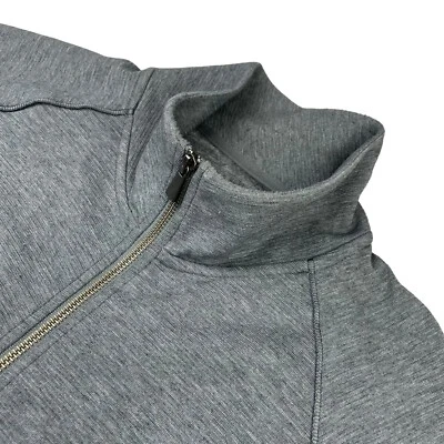 Nordstrom Men's Mock Neck Full Zip Sweatshirt Gray • Medium - Imagem 1 de 4