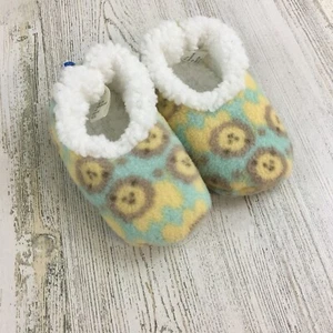Baby Snoozies Sherpa Slippers Booties Sz 0 to 3 M Boys Girls Lions - Picture 1 of 10