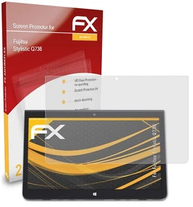 atFoliX 2x Screen Protection Film for Fujitsu Stylistic Q736 matt&shockproof - Picture 1 of 9
