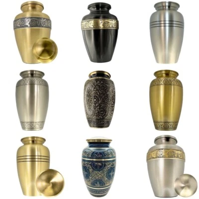 Urns for Ashes Large Cremation urns for Ashes Premium high Quality Brass Urns - Image 1 of 4