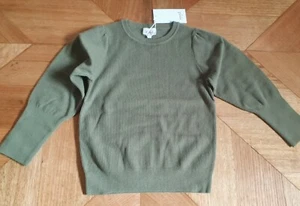 Seed Heritage - Girls Rib Thin Knit Rib Jumper in Khaki - Size 6 RRP $49.95 - Picture 1 of 5
