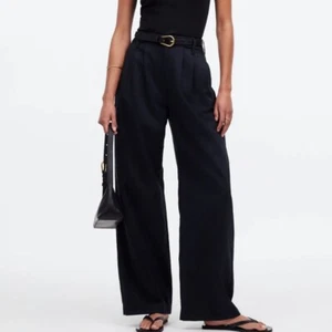 Madewell The Harlow Wide-Leg Pant Women's Size 6 Black - Picture 1 of 11
