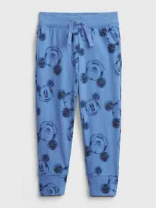 Pantaloni pull-on nuovi con etichette Disney Topolino Jogger 100% cotone biologico ragazzi 2T 3T - Foto 1 di 3