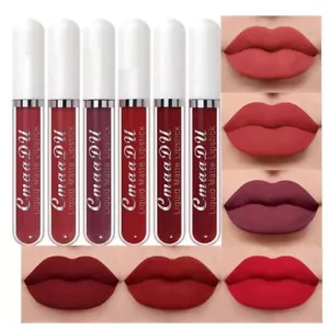6pcs Lápiz Labial Líquido mate Larga Duracion Lip Stick Maquillaje para Mujer, D - Picture 1 of 5