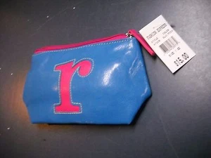 FASHION EXPRESS BOLSO DE NOCHE PARA MUJER ""R"" AZUL/FUCH NUEVO CON ETIQUETAS - Imagen 1 de 5