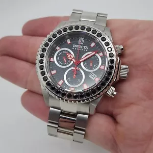 Invicta 47MM JT Jason Taylor Pro Diver Swiss Black Spinel Silver LTD ED 23300 - Picture 1 of 9