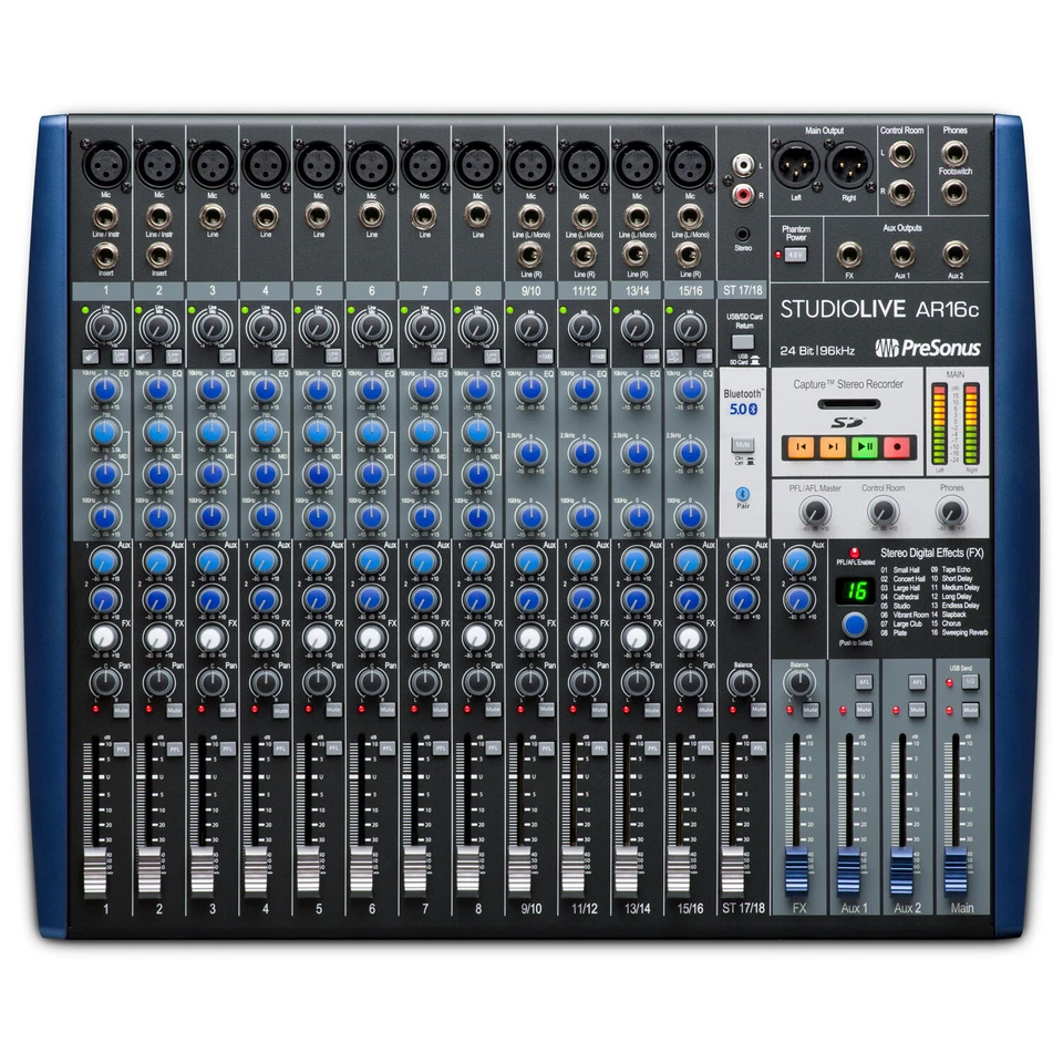 Presonus Mischpult Studiolive AR16C USB 18-Kanal Analog-Mixer - Bild 1 von 4