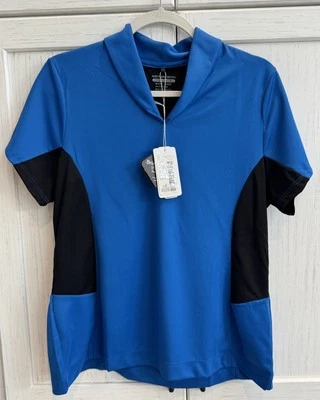 Polo North End Sport Grande Mujer Cool Logik Performance Azul y Negro Nuevo con Etiquetas UTK Foto 1 de 4