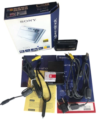 Incl. Custom  Black Sony CyberShot  Digital Camera DSC-T20 #CMR1 - Image 1 of 4