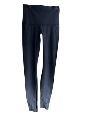 Leggings Lululemon 4 preto cinza fumaça ombre alinhar apertado ioga pilates academia - Imagem 1 de 4