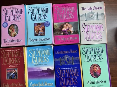 Lot of 8 Historical Romance Novels Stephanie Laurens - Bastion Club Series Foto 1 de 4