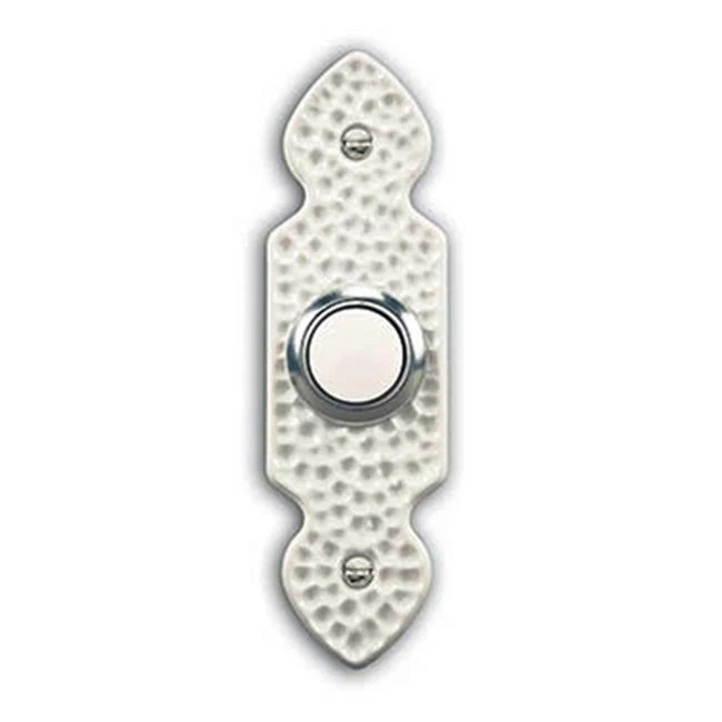 Heathco 228100 Wired Push Button Doorbell - White Finish - Image 1 of 1