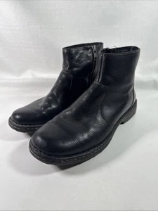 Born Ankle Boots Women's US 8.5 EU 40 Black Leather Side Zip Slip-On M/W W31400 - Picture 1 of 17