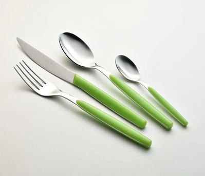 POSATE DREAM SET DA 24 PEZZI IN DIVERSI COLORI, EME POSATERIA VERDE-EST24DR-69 - Immagine 1 di 2