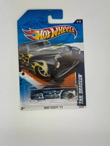 2011 Hot Wheels Tail Dragger Black Flames – Heat Fleet #98/244 - Picture 1 of 1