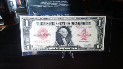 1923 $1 Dollar Bill  LARGE Size Beautiful CRISP XF UNITED STATES NOTE - Image 1 of 4