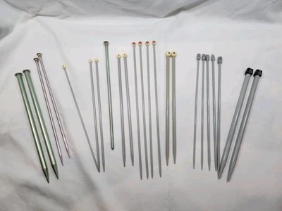 2 Pr Vtg Milward Knitting Needles,Sz 3-1/2,England,& Lot Sz 2,5,8,10,15,3,6,7... - Image 1 of 4