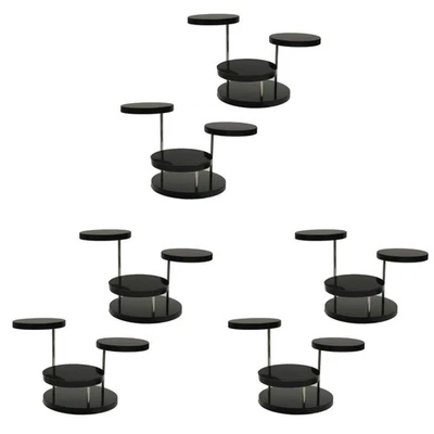  6 stücke Schmuck Display Stand Acryl rotierender 3 Schicht Halskette Ring - Bild 1 von 4