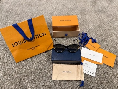 Louis Vuitton Sunglasses Black Petit Soupcon Cat Eye, Z1857E, $750 MSRP - Image 1 of 4