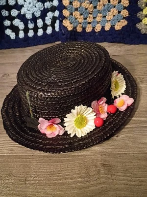 Disney Mary Poppins HAT ONLY Adult Size Large Missing Flower - Image 1 of 4