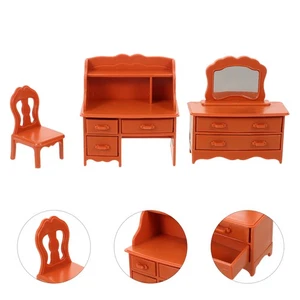 Mini Möbel Modelle Schlafzimmer Zubehör Puppenhaus Kommode Schreibtisch - Bild 1 von 12