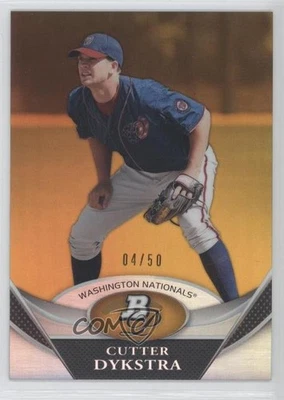 2011 Bowman Platinum Prospects Gold /50 Cutter Dykstra #BPP77 - Image 1 of 2