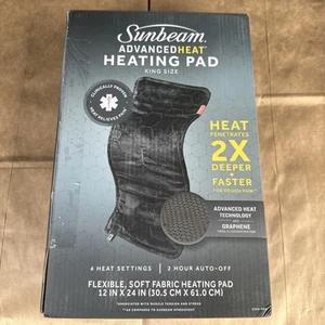  Sunbeam Advancedheat Heating Pad - King Size - Picture 1 of 6