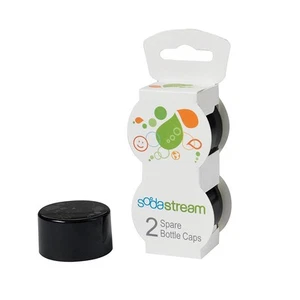 SodaStream Bottle Caps, Black, 2-Pack - Picture 1 of 3