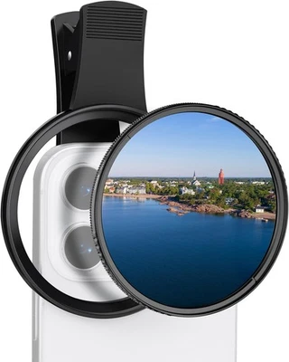 K&F Concept 67mm CPL Phone Filter Universal Polarizer for iPhone 17 16 15 14 13 - Image 1 of 4