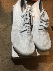 Size 8 - Nike Air VaporMax Flyknit 3 Pure Platinum 2019 - AJ6910-100 - Picture 1 of 5