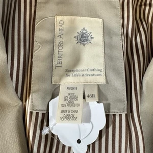 The Territory Ahead Herren Khaki Baumwolle Blazer 46R Sport Mantel Jacke Canvas Tasche - Bild 1 von 9