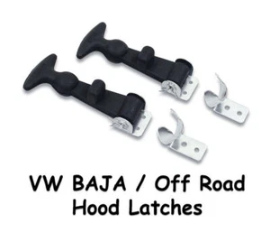 VW TYPE 1 BUG BAJA OFF ROAD 5" RUBBER HOOD HOLD DOWN LATCHES ROCK CRAWLER JEEP - Picture 1 of 3