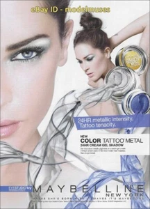MAYBELLINE Cosmetics 1-Page Magazine PRINT AD Spring 2013 ERIN WASSON - Picture 1 of 1