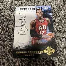 2014-2015 Panini Court Kings IMPRESSIONIST INK AUTO DENNIS SCHRODER 82/99
