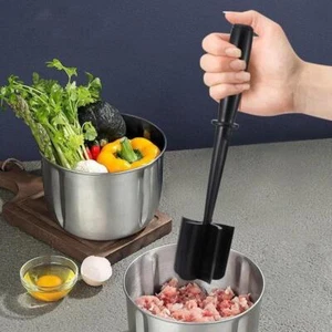 Mezclador multifuncional de ensaladas de frutas manual puré de patatas carne de res trituradora - Imagen 1 de 19