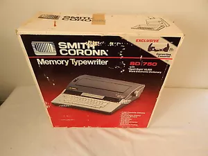 Smith Corona Typewriter SD750 In original Box Works W/ Spell-Right - Picture 1 of 5