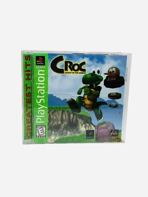 Croc Legend of the Gobbos Ps1 Game Sony PlayStation CIB W/ Reg Card Retro Vtg - Image 1 of 4