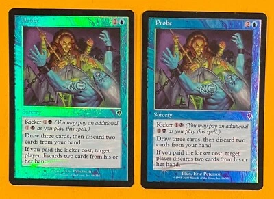 MTG PROBE (Foil) (x2)  Invasion (OldManMTG 011-763) - Image 1 of 3