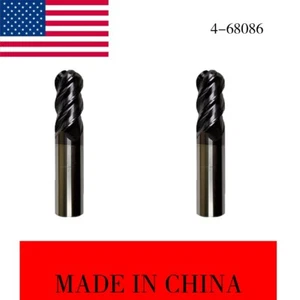 2 PIEZAS 3/8*1*2-1/2 4 FLAUTAS HÉLICE VARIABLE BOLA NARIZ CARBURO FRESADORA DE EXTREMO - RECUBIERTA TiALN - Imagen 1 de 2