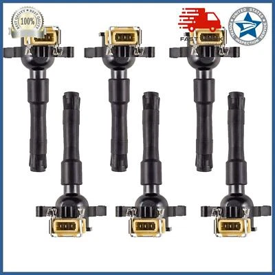 Bobinas de ignição 6 peças 12131748017 para Land Range Rover Freelander BMW M5 325Ci X5 - Imagem 1 de 4
