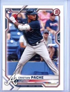 Tarjeta de novato Bowman #36 2021 Cristian Pache RC - Imagen 1 de 2