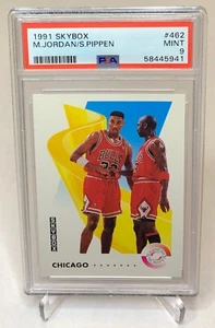 1991 Skybox Michael Jordan Scottie Pippen PSA 9 #462 - Picture 1 of 2